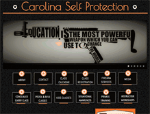 Tablet Screenshot of carolinaselfprotection.com